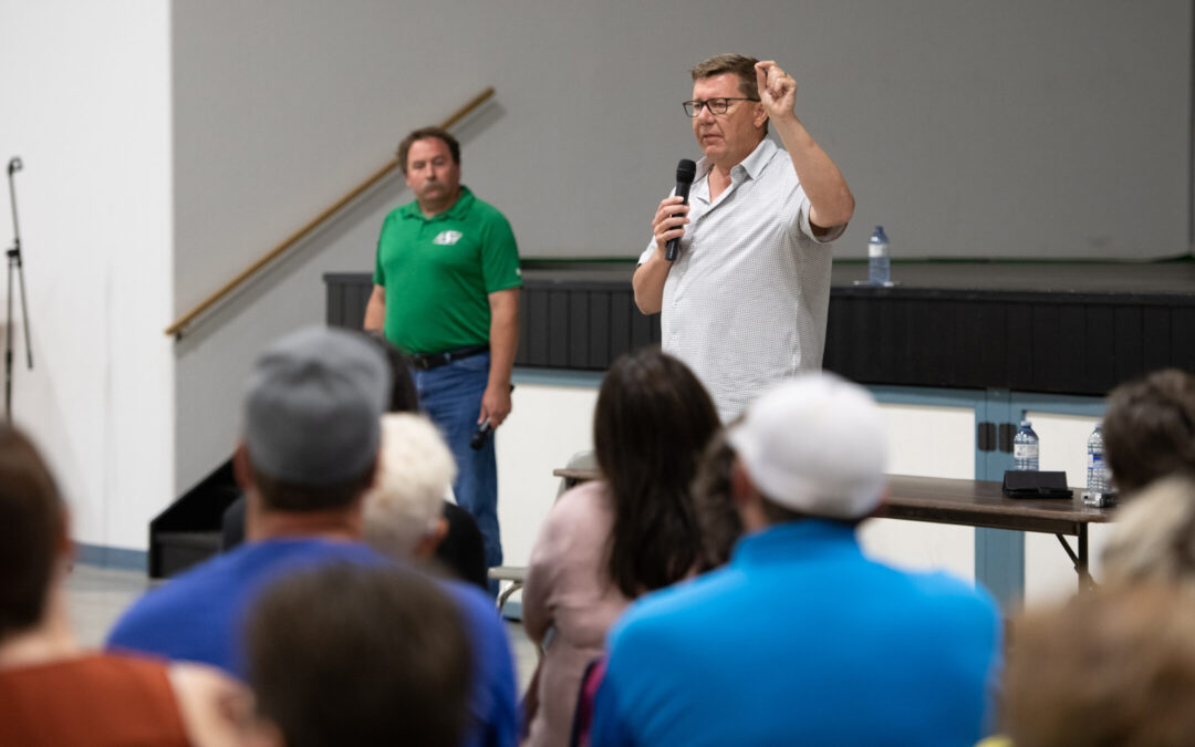 Arcola town hall: Scott Moe on energy security and increasing oil production here