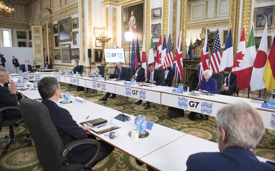 G-7 pledges to move forward with Russia oil price cap system