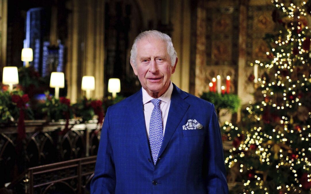 King Charles salutes late queen, public workers in speech