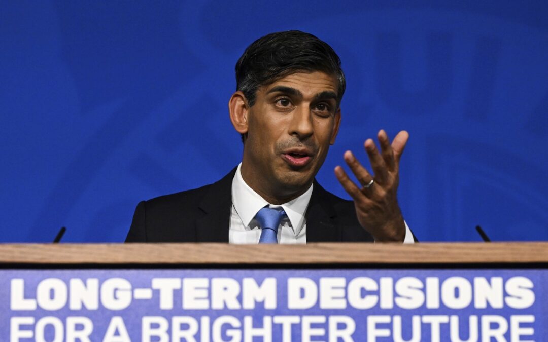 UK leader Rishi Sunak delays ban on new gas and diesel cars by 5 years in contentious climate shift