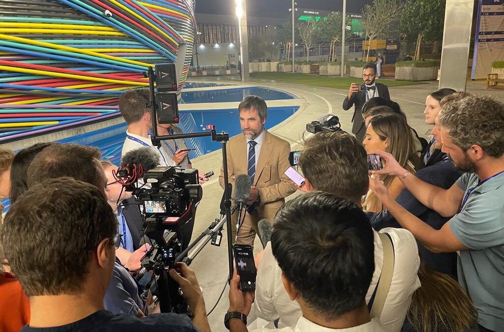 “We reached a historic consensus to move away from fossil fuels in energy systems,” Guilbeault’s statement on the conclusion of COP28, verbatim