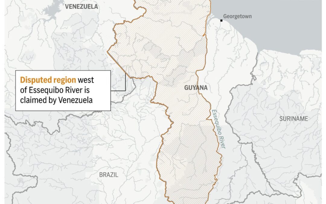 Venezuelans vote in a referendum to claim sovereignty of a large territory under dispute with Guyana