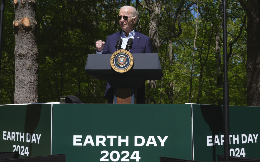 Biden marks Earth Day by going after GOP, announcing $7 billion in federal solar power grants