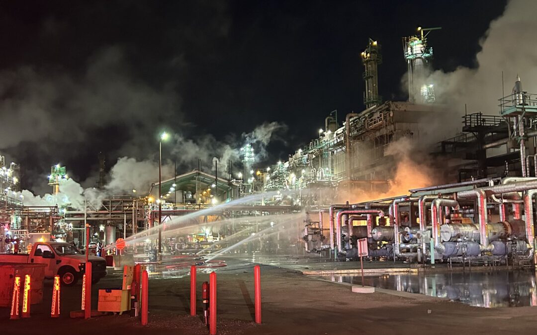 Explosion and fire reported at Regina Refinery Complex