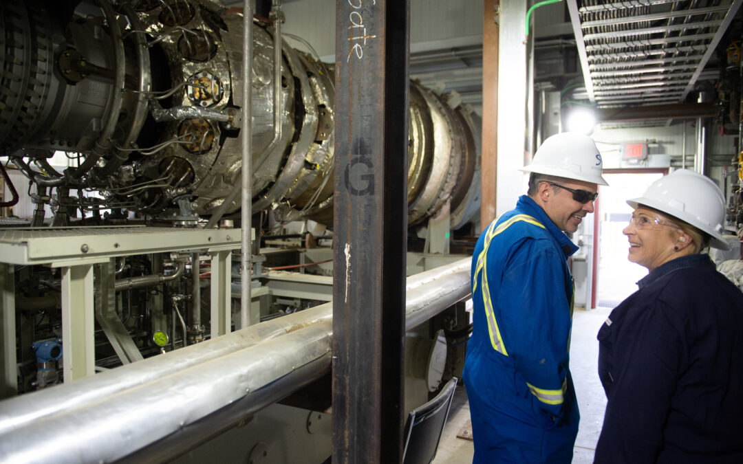 Energy Minister visits Steel Reef Viewfield, sees implementation of gas-fired power generation